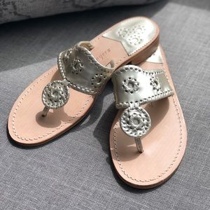 Gold Jack Rogers WORN ONCE in pristine condition